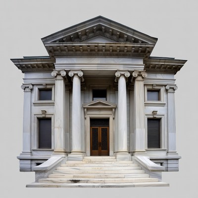 Neoclassical Building with Columns