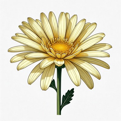 Yellow Gerber Daisy Flower