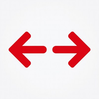 Red Left Right Arrows