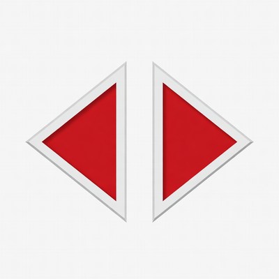 Red Double Arrow Icon