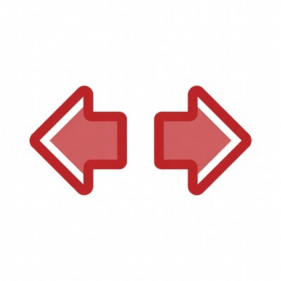 Red Left Right Arrows