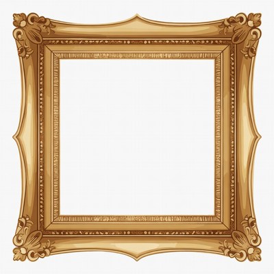 Ornate Gold Picture Frame