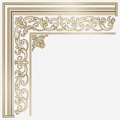 Ornate Golden Corner Frame