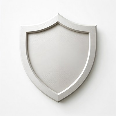 Blank White Shield