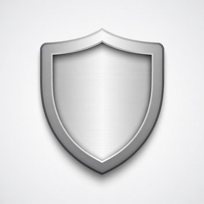 Shiny Silver Shield Icon