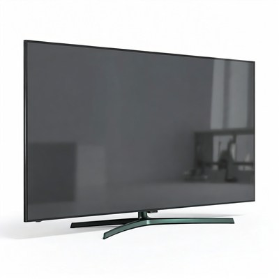 Modern 4K TV on stand