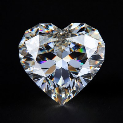 Sparkling Diamond Heart Gem