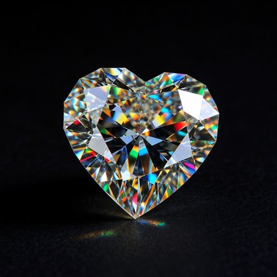 Sparkling Diamond Heart Gem