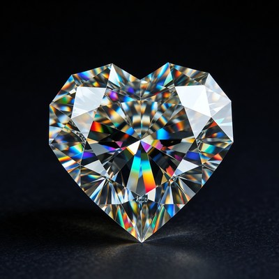Sparkling Heart-Shaped Diamond
