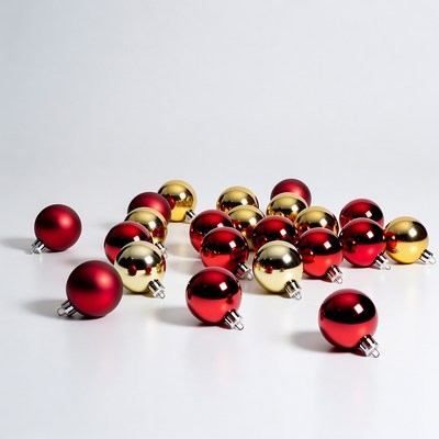 Red and Gold Christmas Ornaments