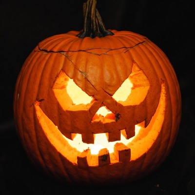 Carved Jack-o'-lantern Pumpkin