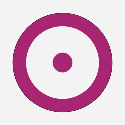 Purple Circle with White Center Dot