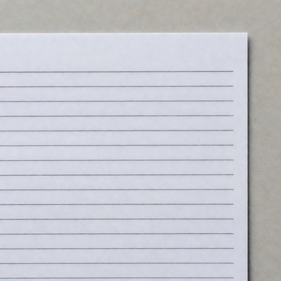 Blank Lined Notebook Paper