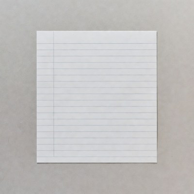 Blank Lined Notebook Paper