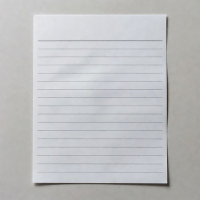 Blank Lined Notebook Paper