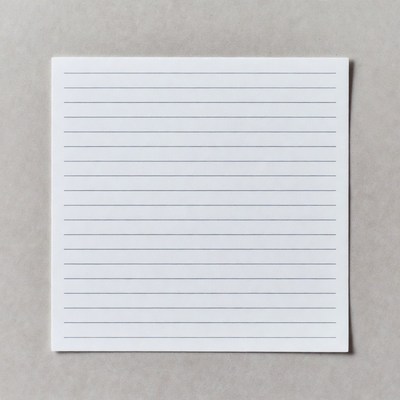 Blank Lined Notebook Paper
