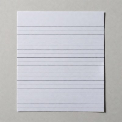 Blank Lined Notebook Paper