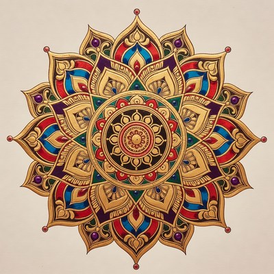 Colorful Mandala Illustration
