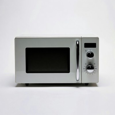 White Microwave Oven Isolated
