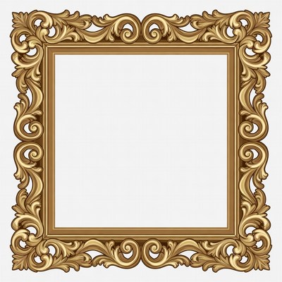 Ornate Gold Picture Frame