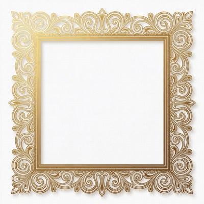 Ornate Gold Frame Border