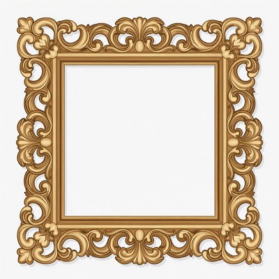 Ornate Golden Picture Frame
