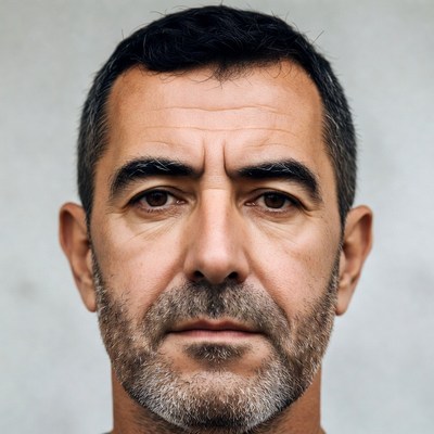 Middle-aged man with gray beard