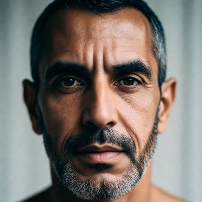 Middle-aged man with gray beard