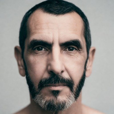 Middle-aged man with gray beard