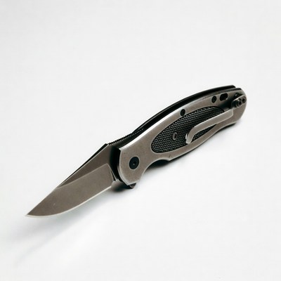 Open Folding Pocket Knife