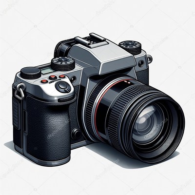 Digital SLR Camera Illustration