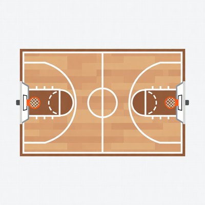 Basketball Court Top View