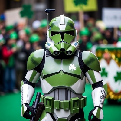 Green Clone Trooper St. Patrick's Day Parade