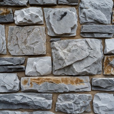 Gray Stone Brick Wall Texture
