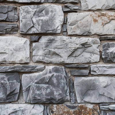 Gray Stone Brick Wall Texture