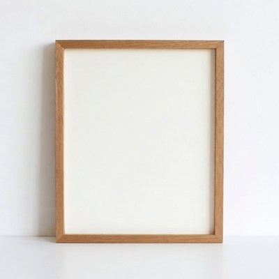 Empty Wooden Picture Frame