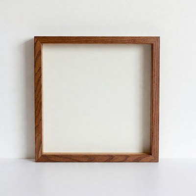 Empty Wooden Picture Frame