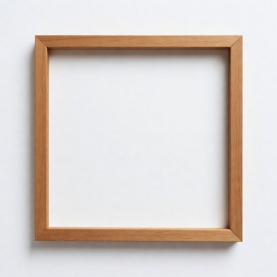 Empty Wooden Picture Frame