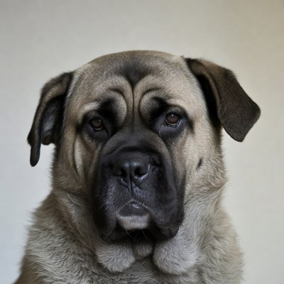 Closeup of fawn French Bulldog