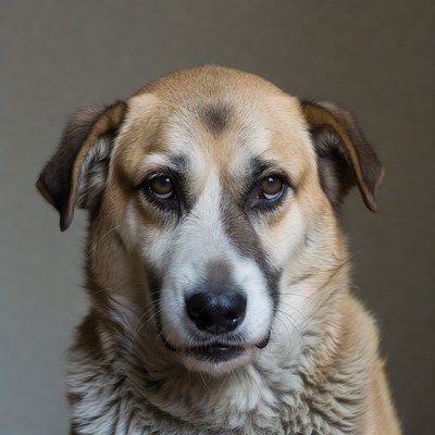 Close-up of brown dog portrait