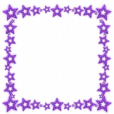 Purple Star Border Frame