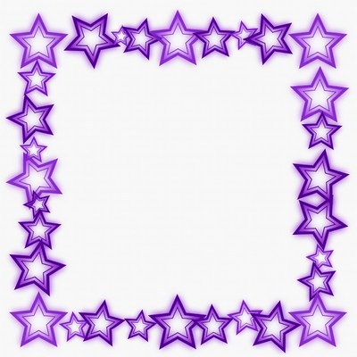 Purple Star Border Frame