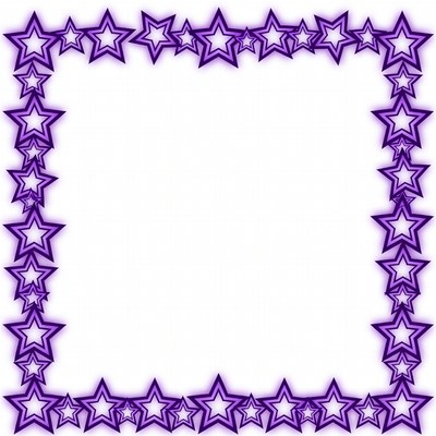 Purple Star Border Frame