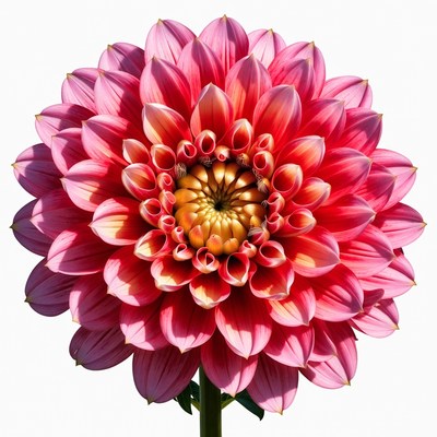 Pink Dahlia Flower Closeup