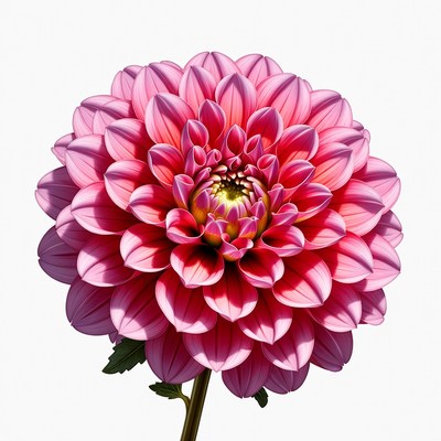 Pink Dahlia Flower Closeup