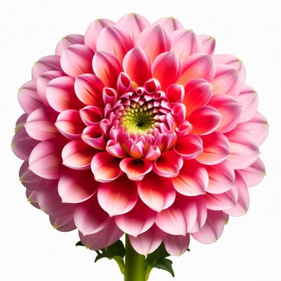 Pink Dahlia Flower Closeup