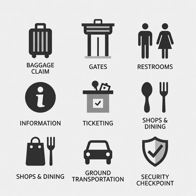 Airport Icons Set