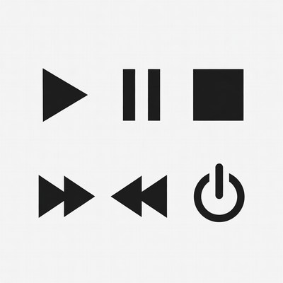 Media Player Control Icons