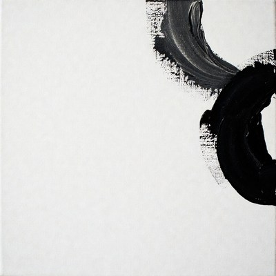 Black Ink Infinity Symbol Painting