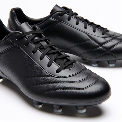 Black Soccer Cleats Pair